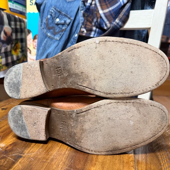 Frye Women's Boho Western Brown Leather Boots - Picture 4 of 4